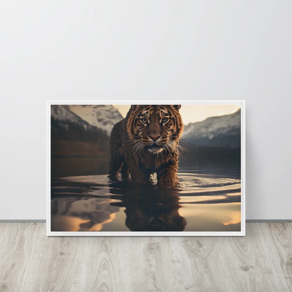 Majestic Reflection: The Tiger's Domain