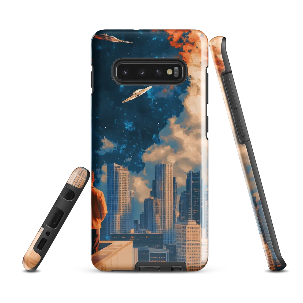 Cosmic Curiosity: A Glimpse into the Future | Phone Case |  S10 Plus | Tough Case | Glossy