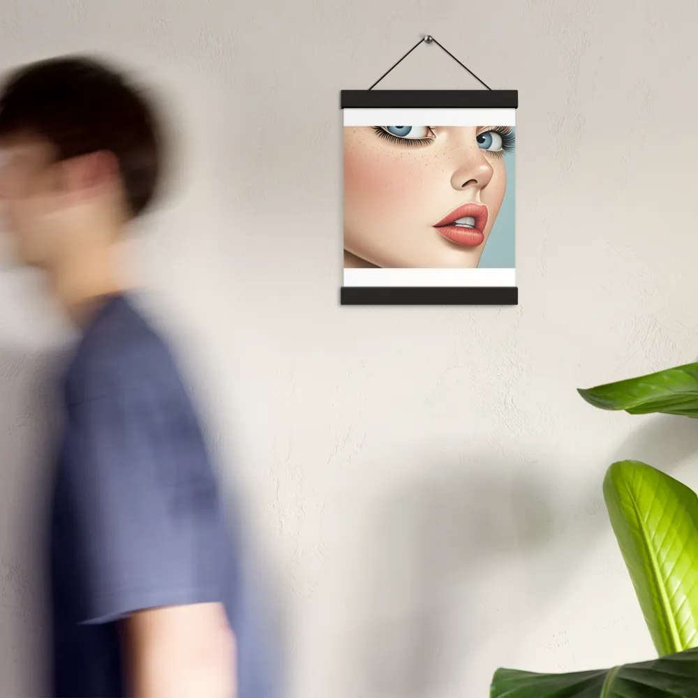 Intriguing Elegance | Poster With Black Wood Hanger | 8″×10″