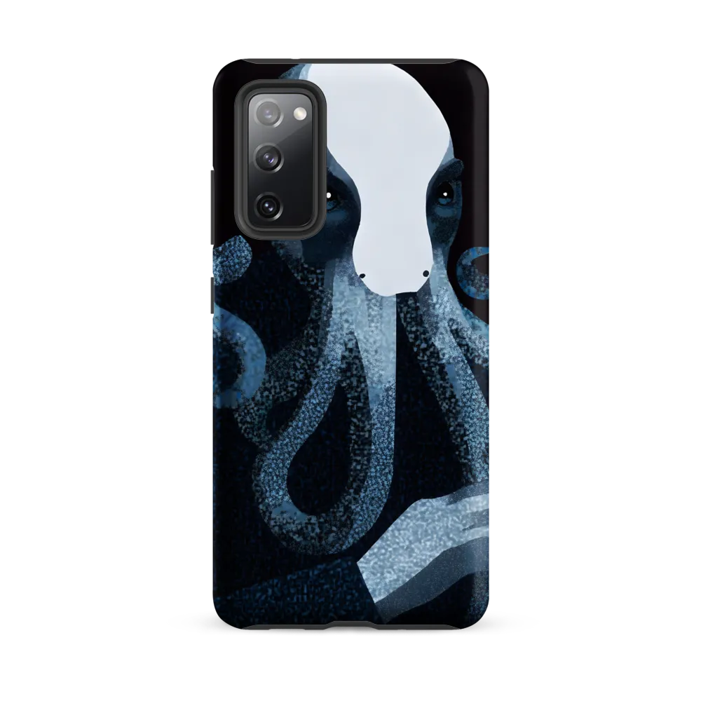 Octopoid Portrait in Blue and White