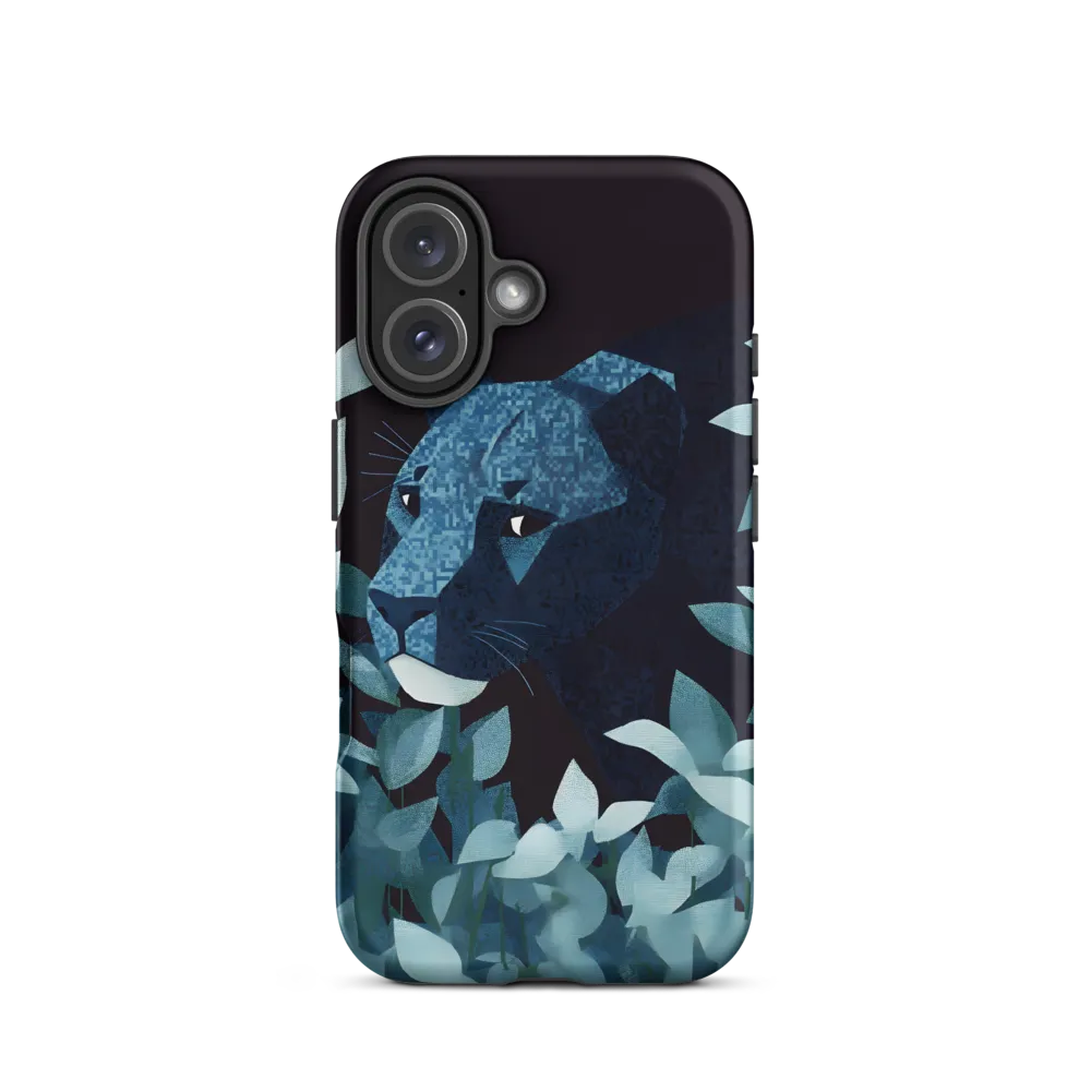 Lurking Blue: The Panther's Gaze | Phone Case