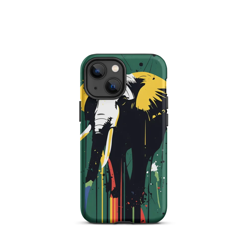 Majestic Minimalism: The Colorful Elephant