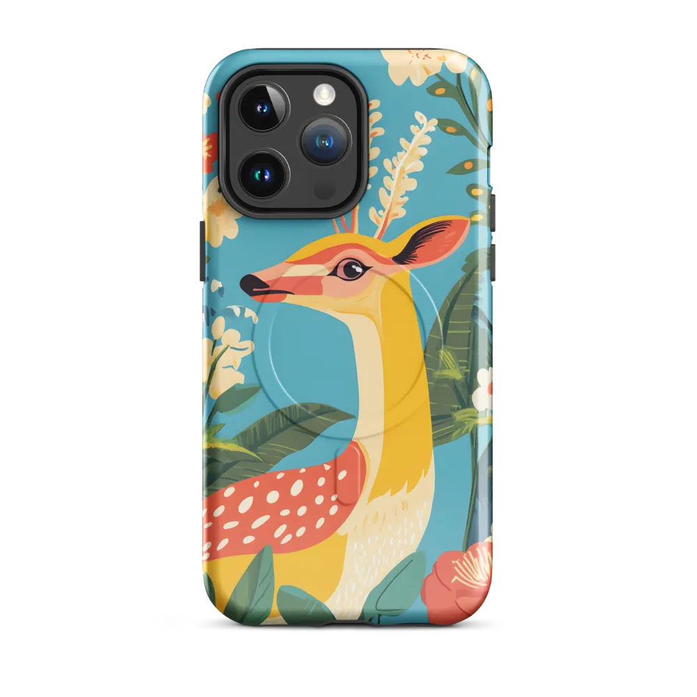 Serene Majesty: A Vibrant Deer Amidst Flora