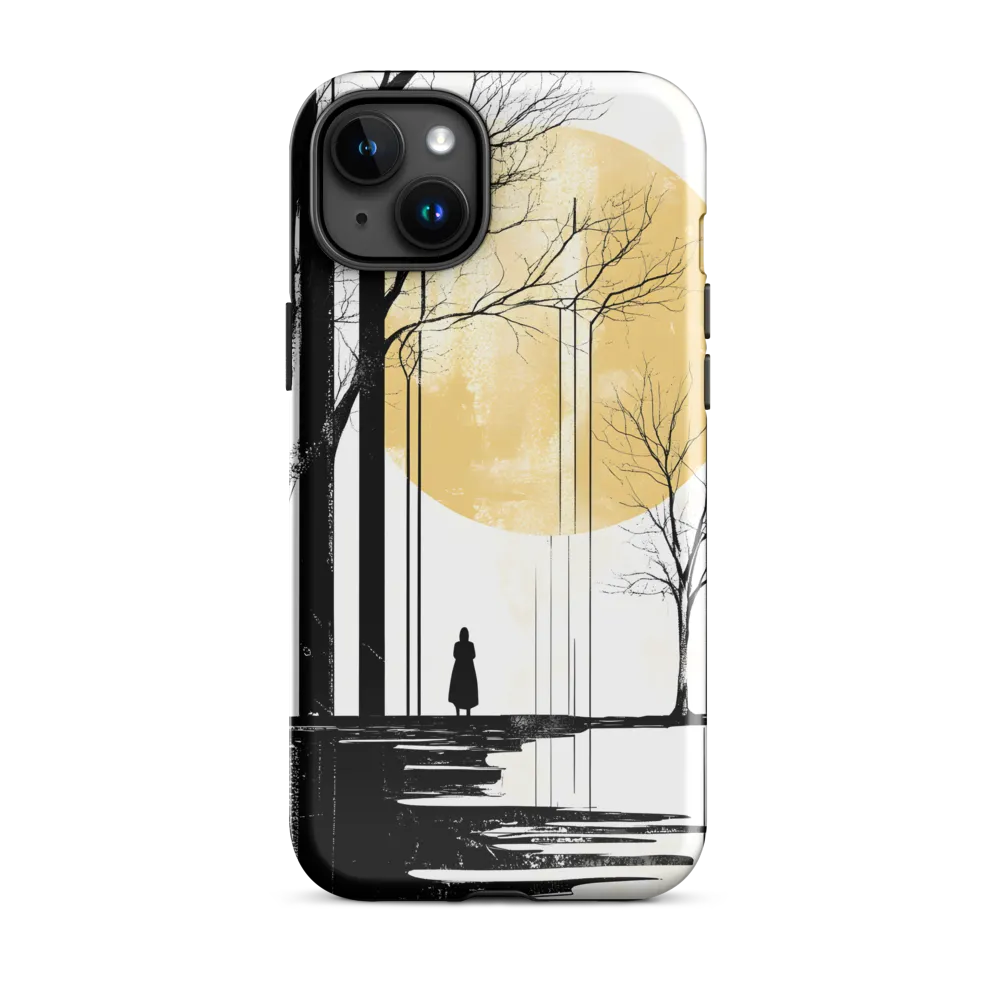 Solitude Under the Yellow Sun | Phone Case |  15 Plus | Tough Case | Glossy