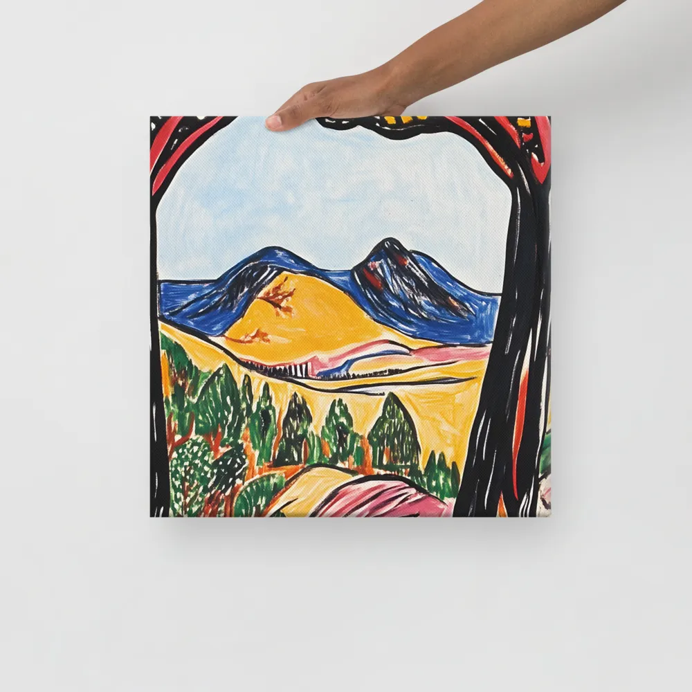 Vibrant Nature's Embrace | Canvas | 16″×16″