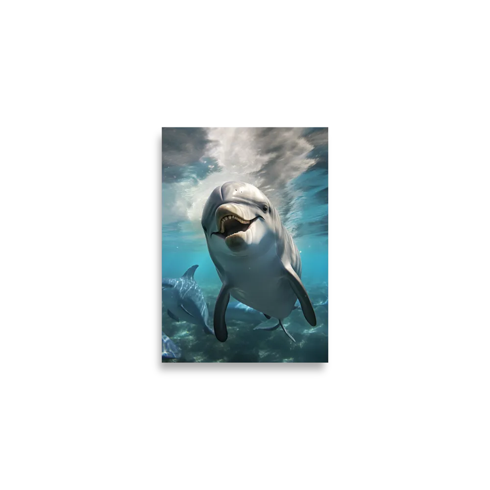 Beneath the Waves: A Dolphin's Dance