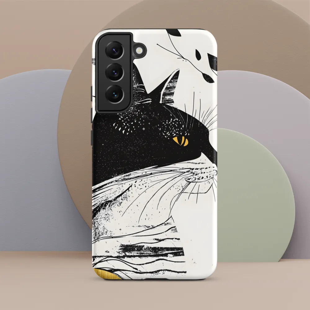 Whiskered Elegance: A Minimalist Cat Profile