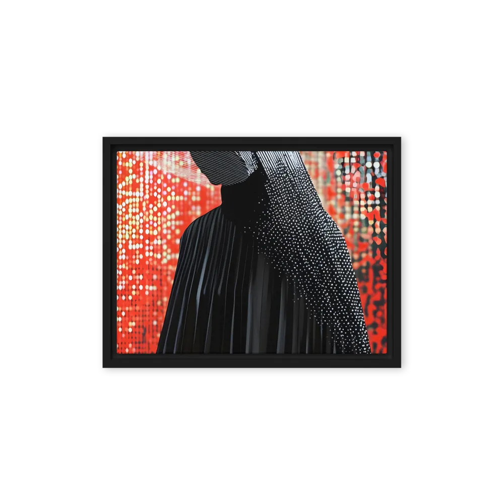 Veil of Modernity | Canvas with Black Frame | 12″×16″
