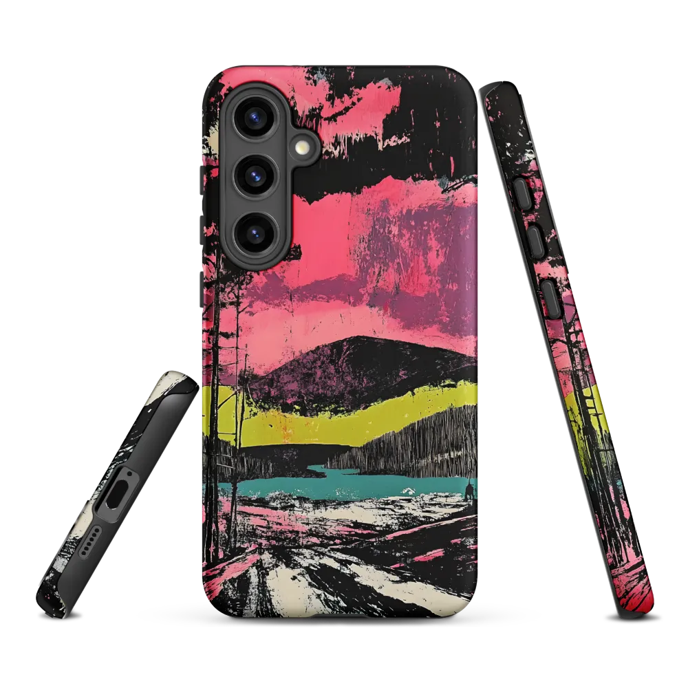 Vibrant Horizons: A Landscape in Contrast | Phone Case |  S24 Plus | Tough Case | Matte