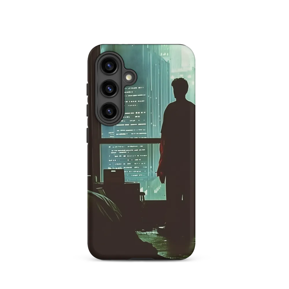 Silent Contemplation in a Futuristic Dystopia