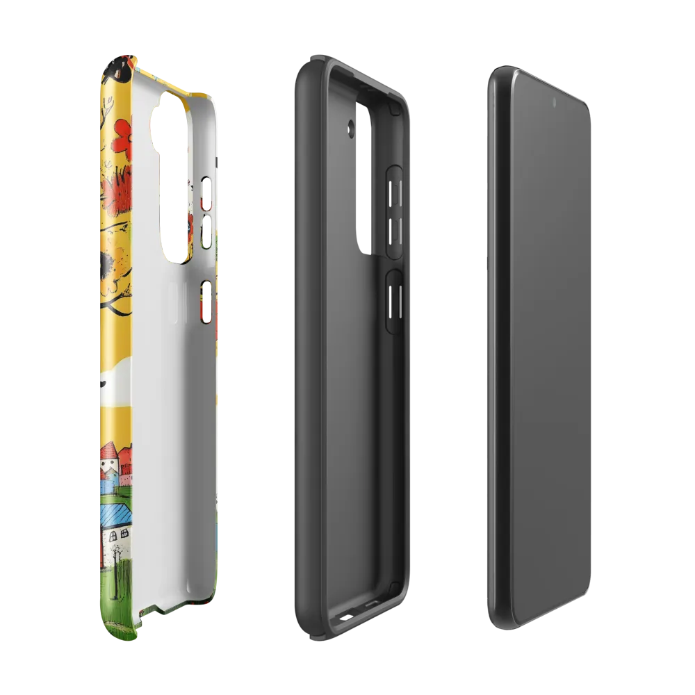 Whimsical Blooms of Life | Phone Case |  S21 | Tough Case | Glossy