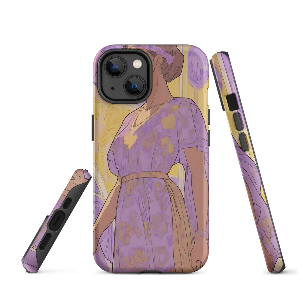 Elegance in Floral Harmony | Phone Case |  14 | Tough Case | Matte