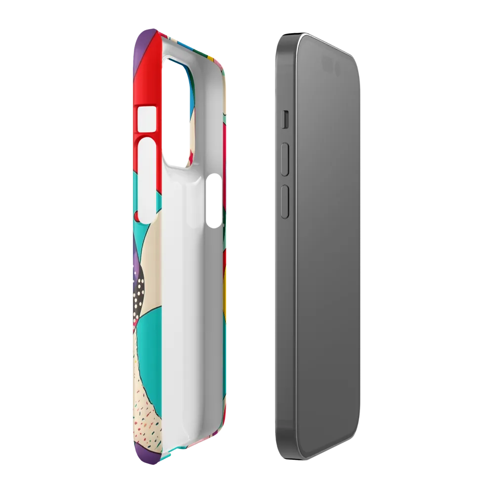 Playful Geometry in Color | Phone Case |  14 Pro | Snap Case | Glossy