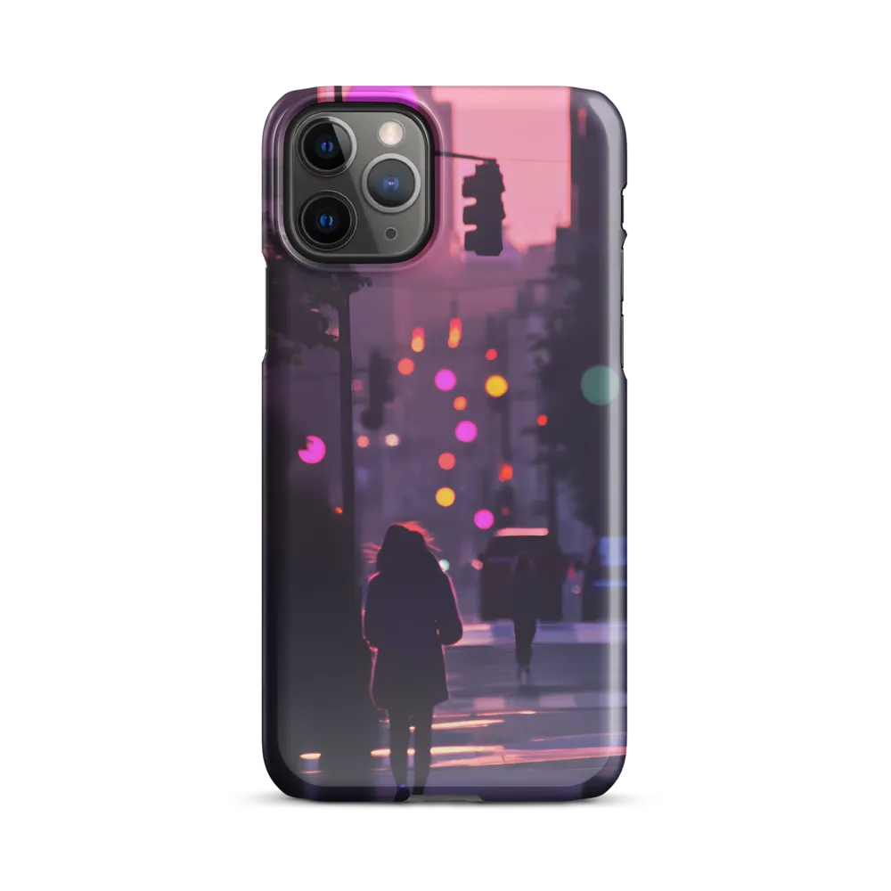 Magenta Dusk on a City Street