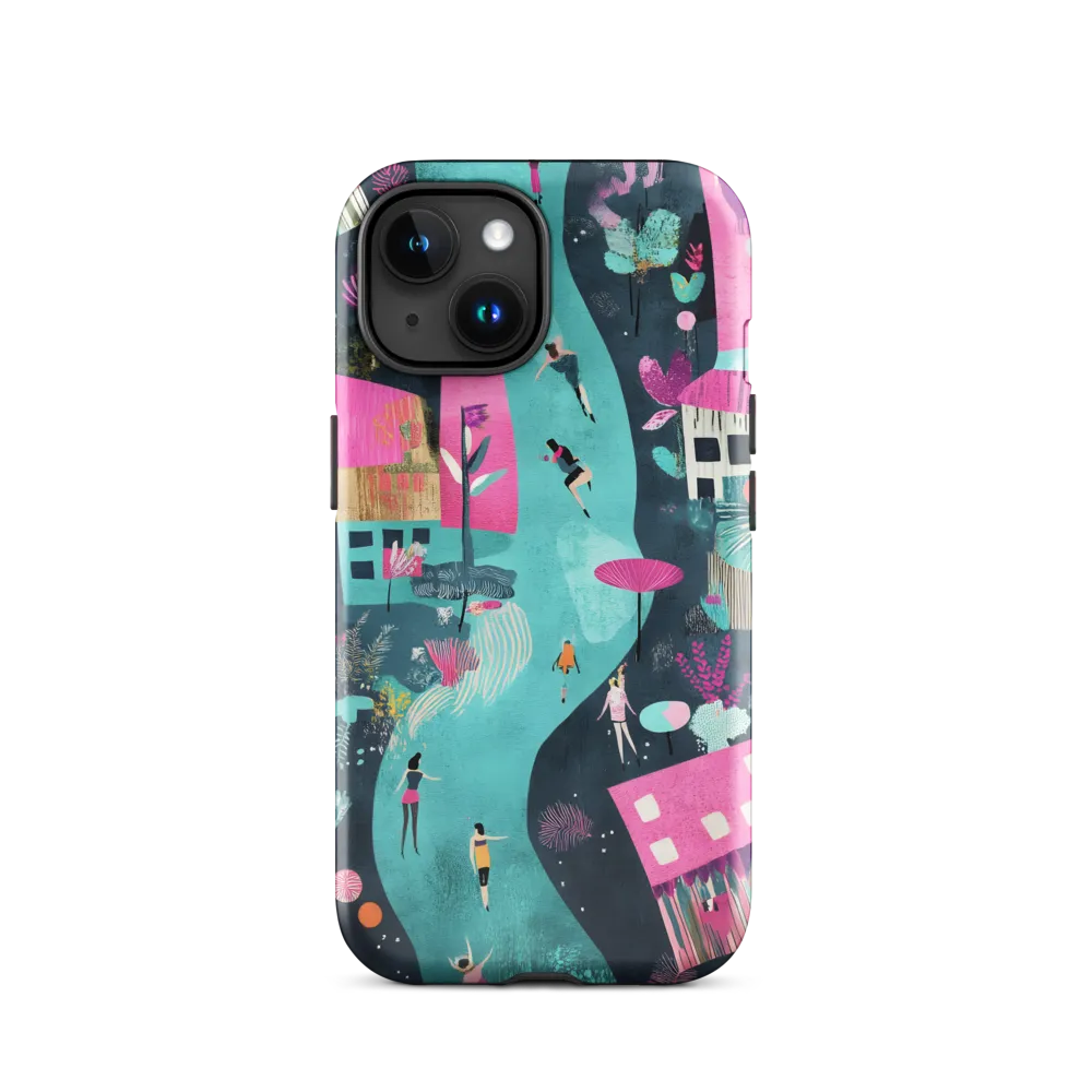 Whimsical Journey Through a Vibrant Landscape | Phone Case |  15 | Tough Case | Glossy