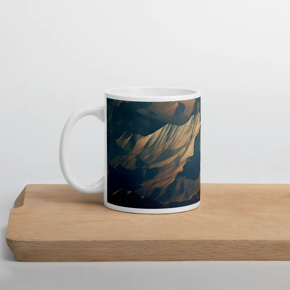 Majestic Mountains: An Aerial Serenity | Mugs | Multiple Sizes & Colors