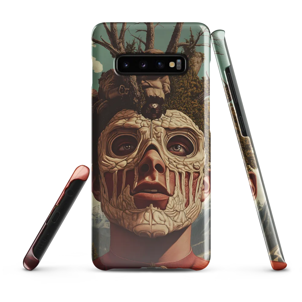 Nature's Mask: A Surreal Exploration | Phone Case |  S10 Plus | Snap Case | Glossy