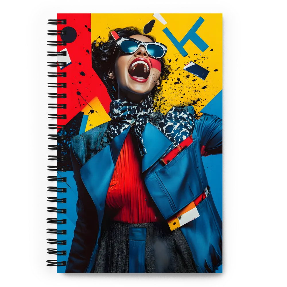 Vibrant Expressions of Fashion | Spiral Notebook