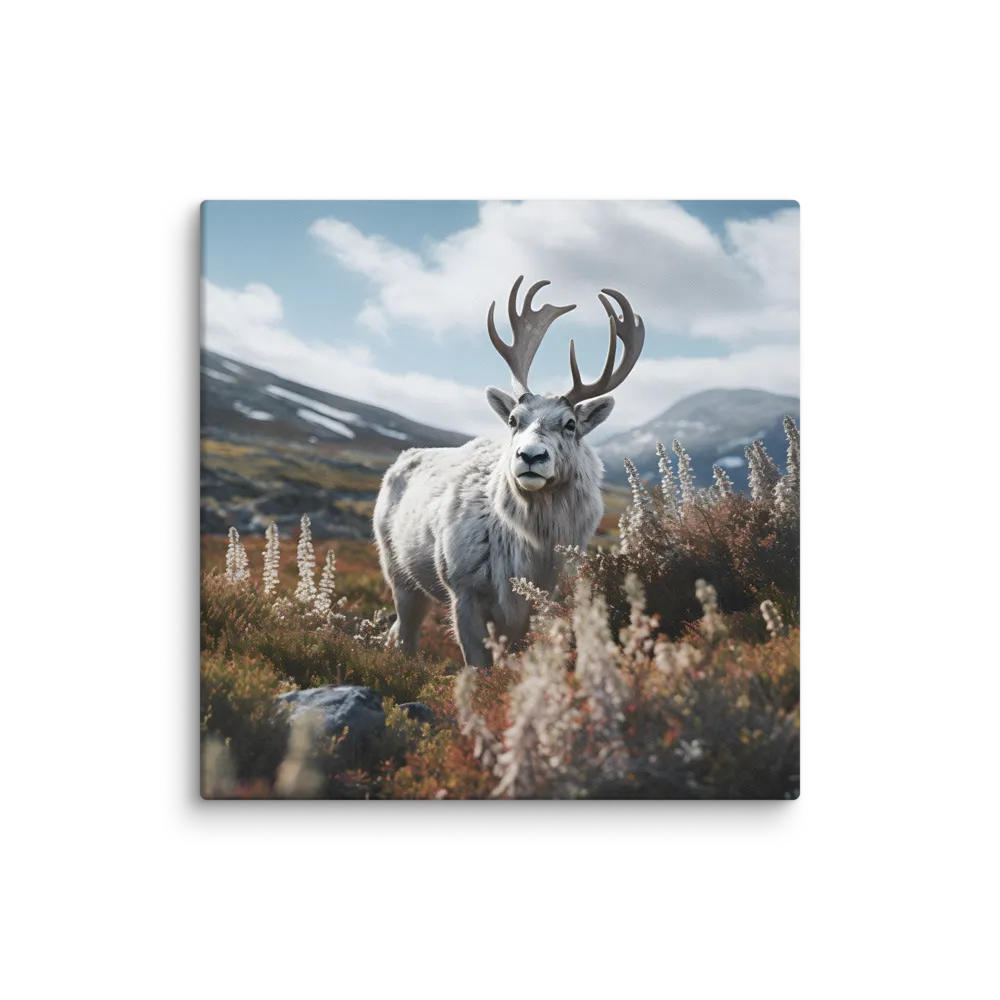 Majestic Harmony: The Reindeer in Nature | Canvas | 36″×36″