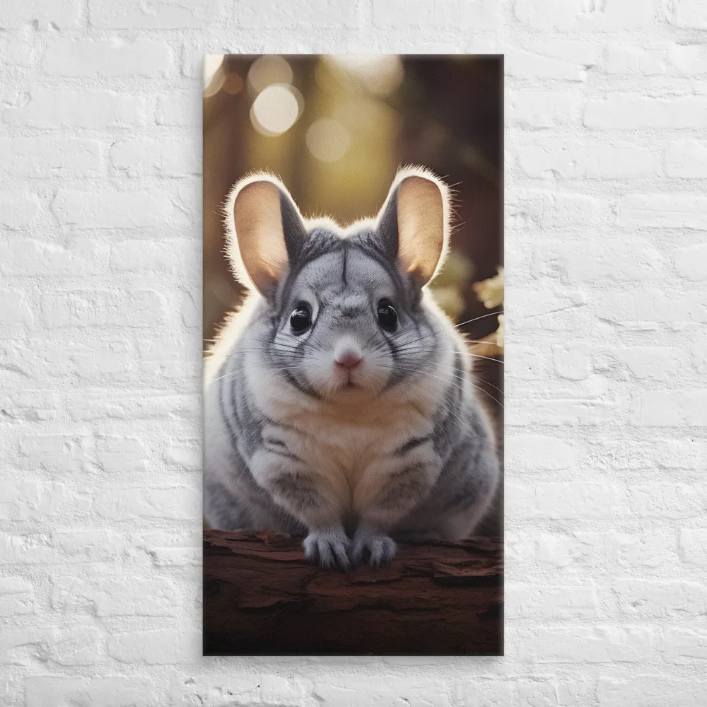 Curious Chinchilla in the Forest