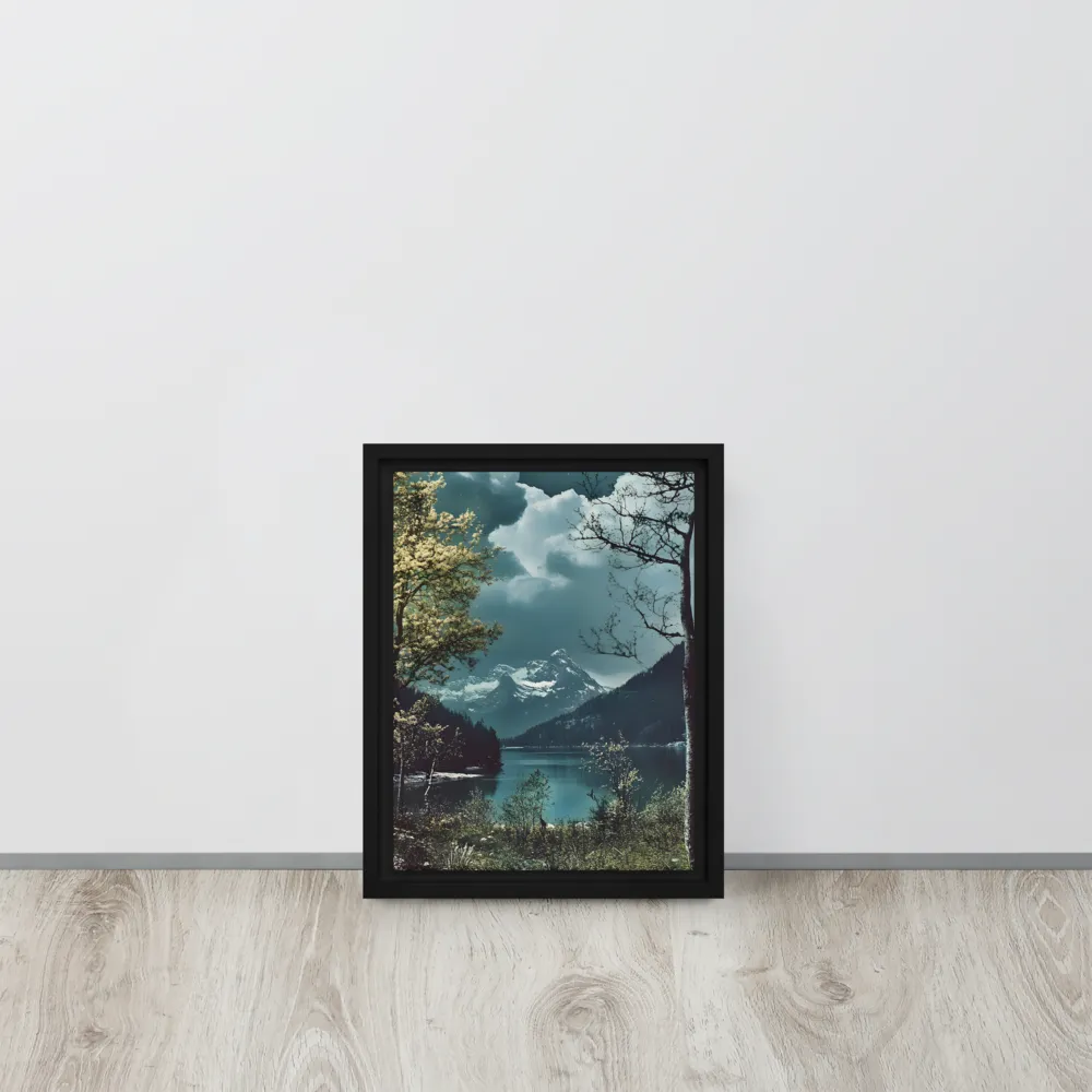Whispers of Tranquility | Canvas with Black Frame | 9″×12″