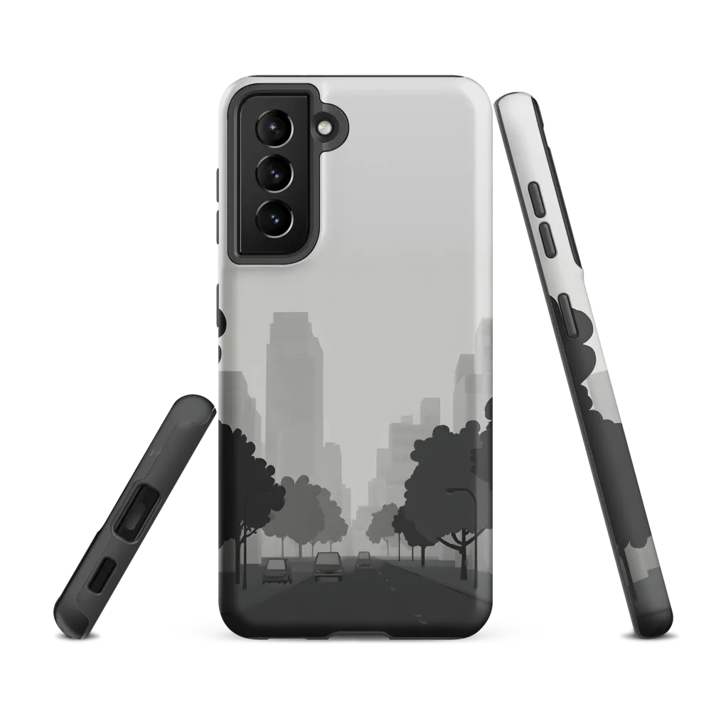 Avenue in Grayscale