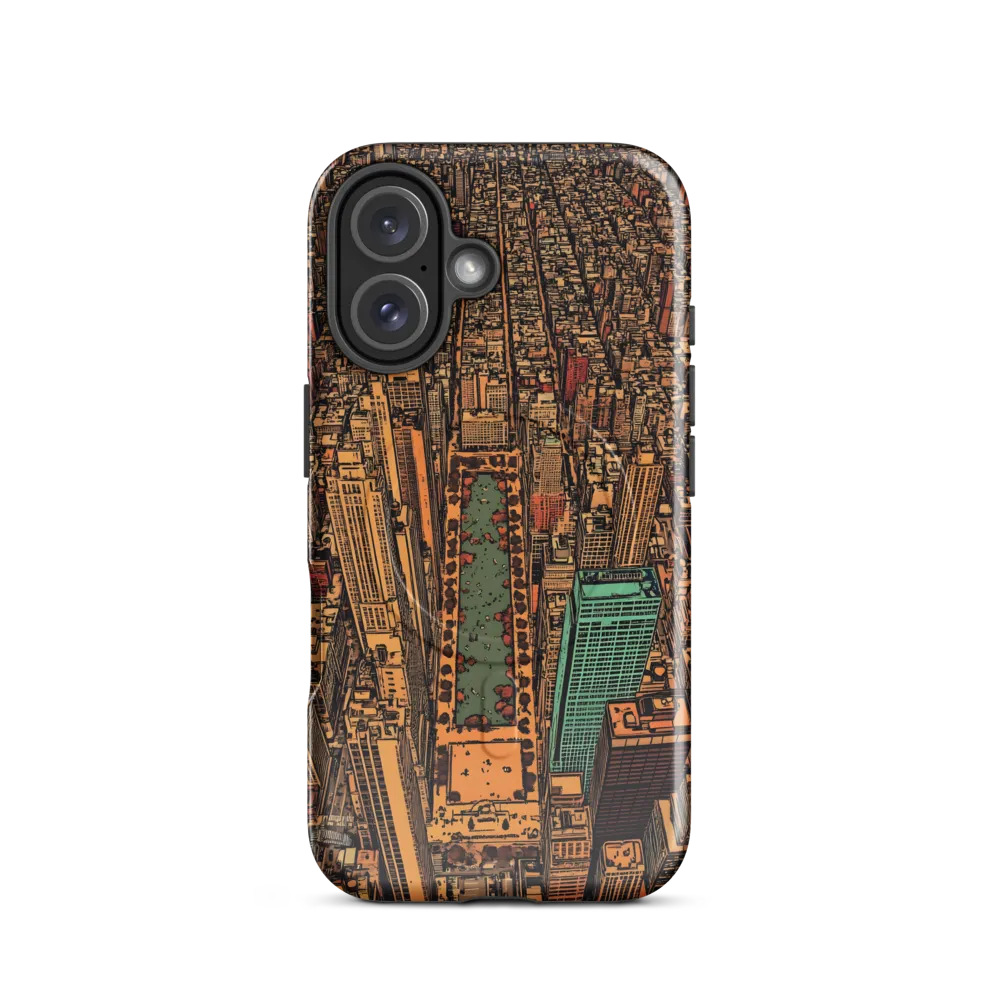 Urban Oasis: Aerial View of City Life