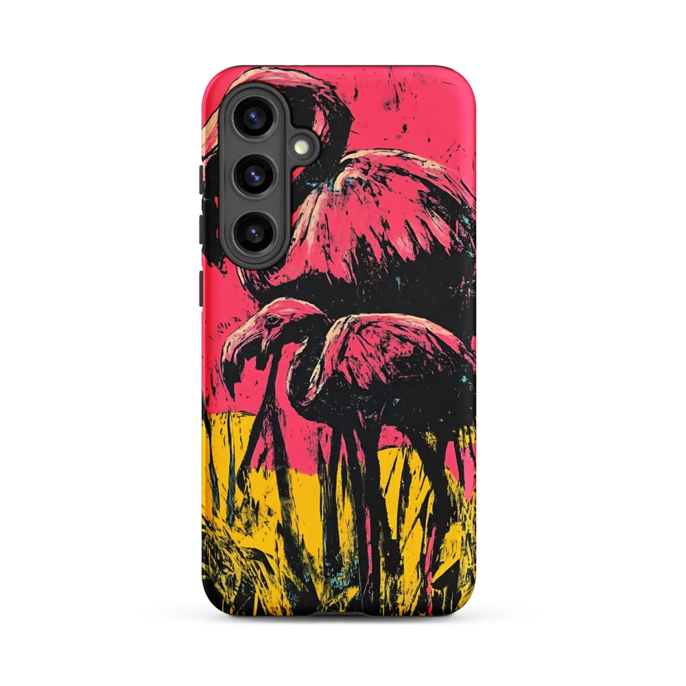 Flamingo Duet: A Pop Art Expression