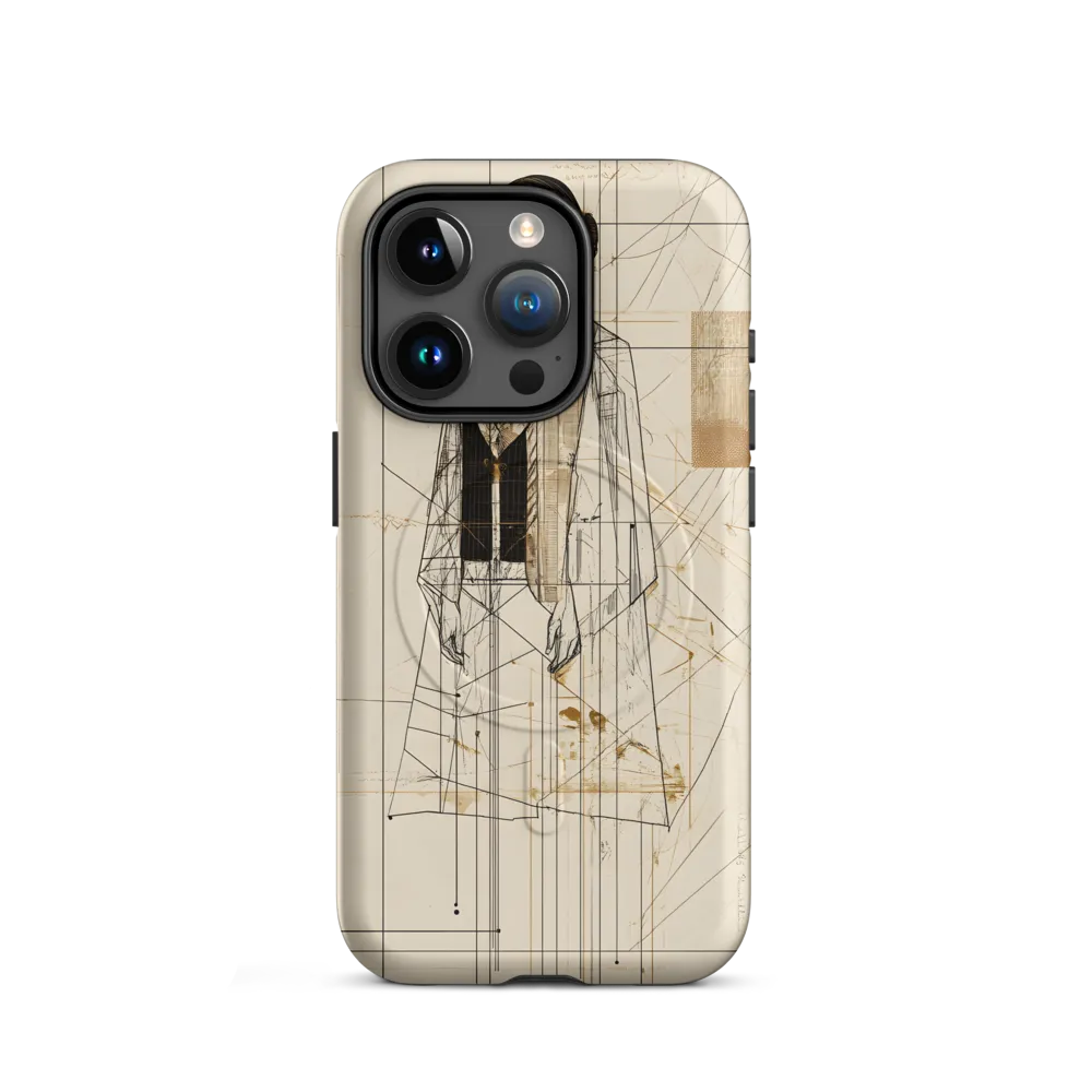 Elegance in Lines | Phone Case |  15 Pro | MagSafe® Tough Case | Matte