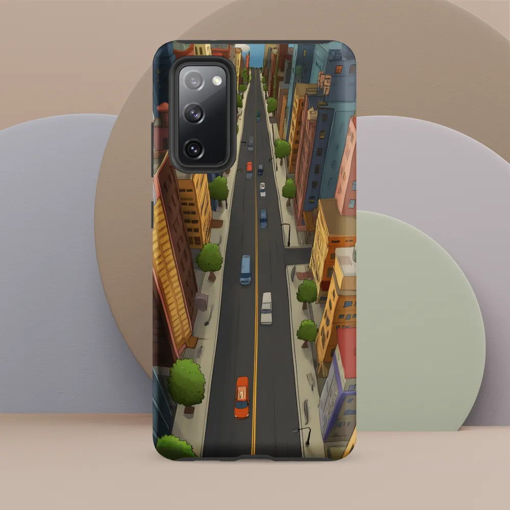 Aerial Whimsy: A Colorful Cityscape