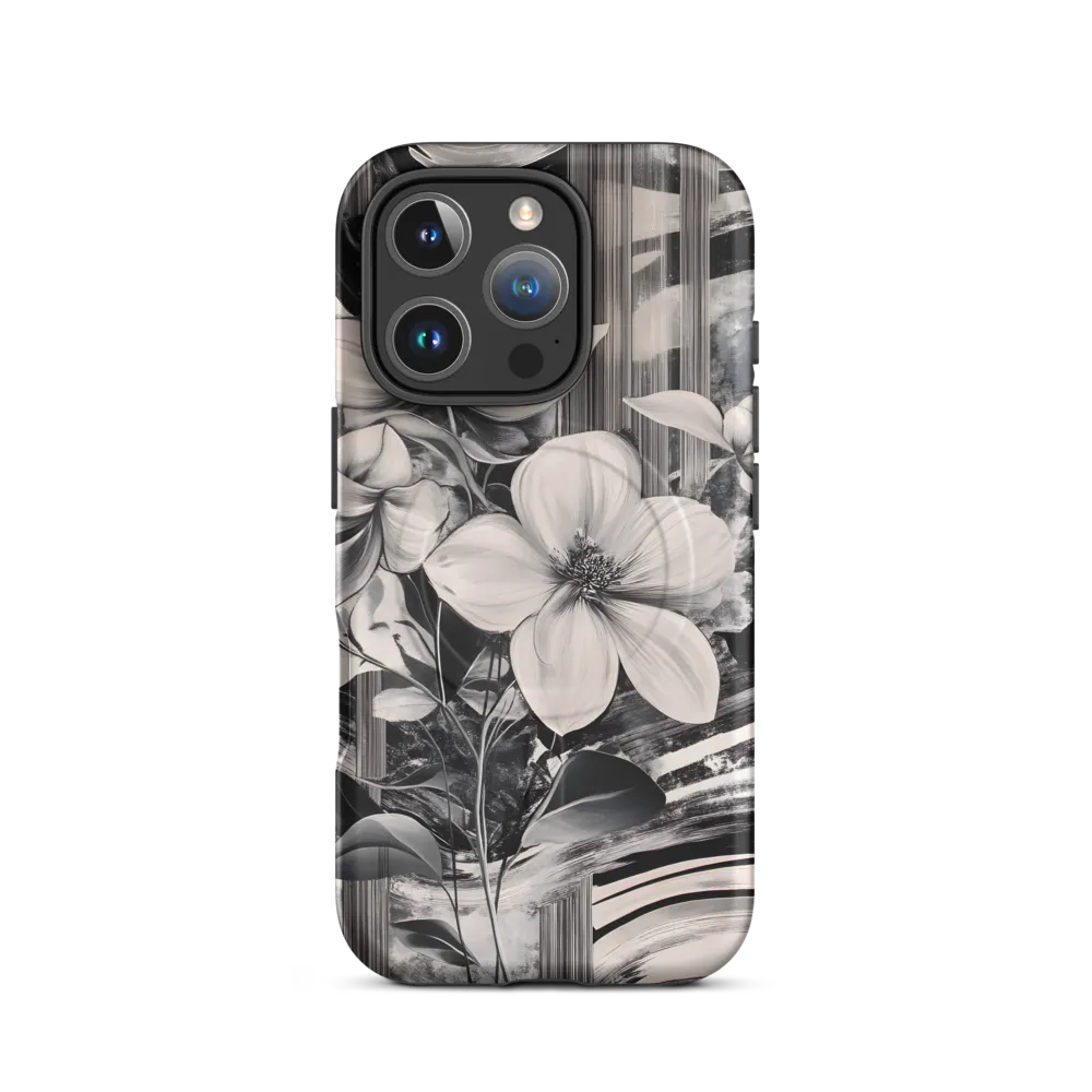 Ethereal Bloom: A Dance of Monochromes