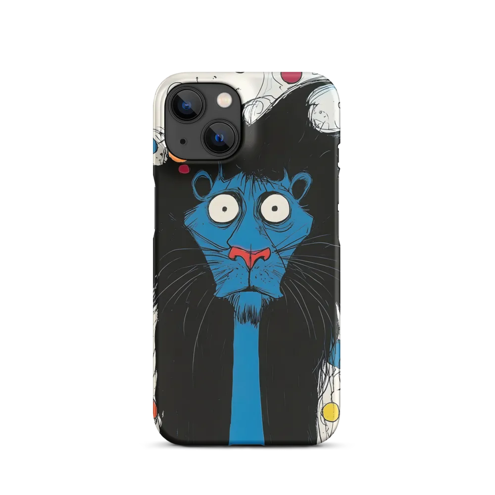 Whimsical Blue Lion