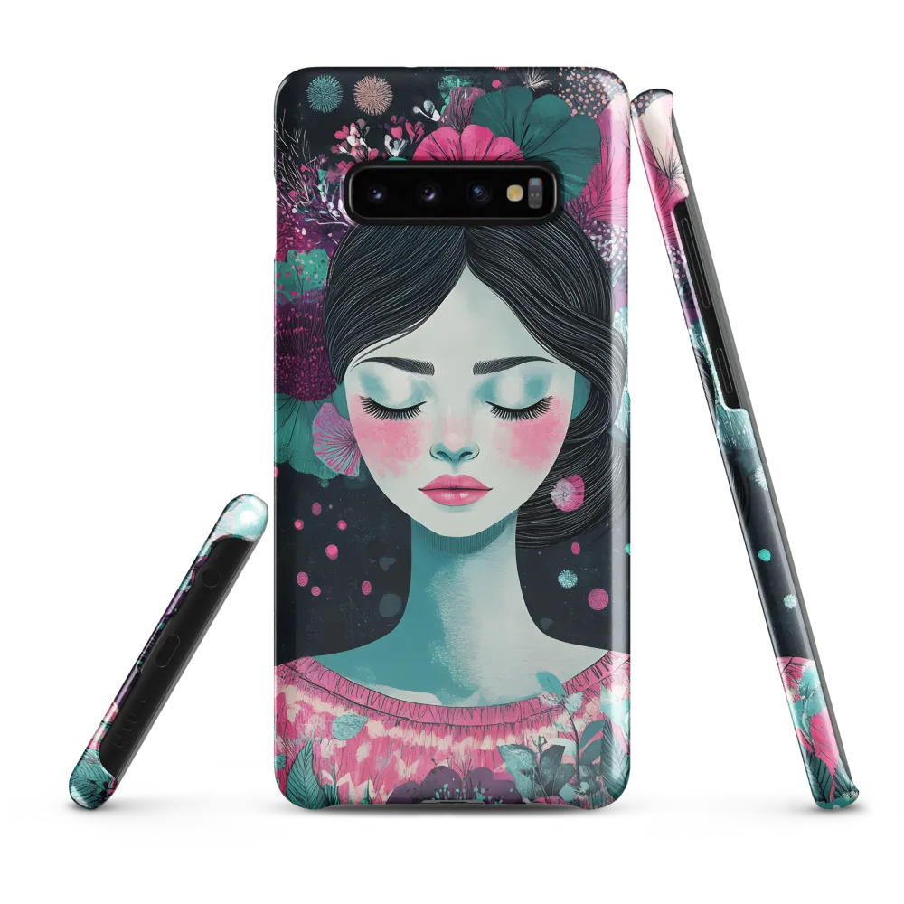 Embrace of Floral Serenity | Phone Case |  S10 Plus | Snap Case | Glossy