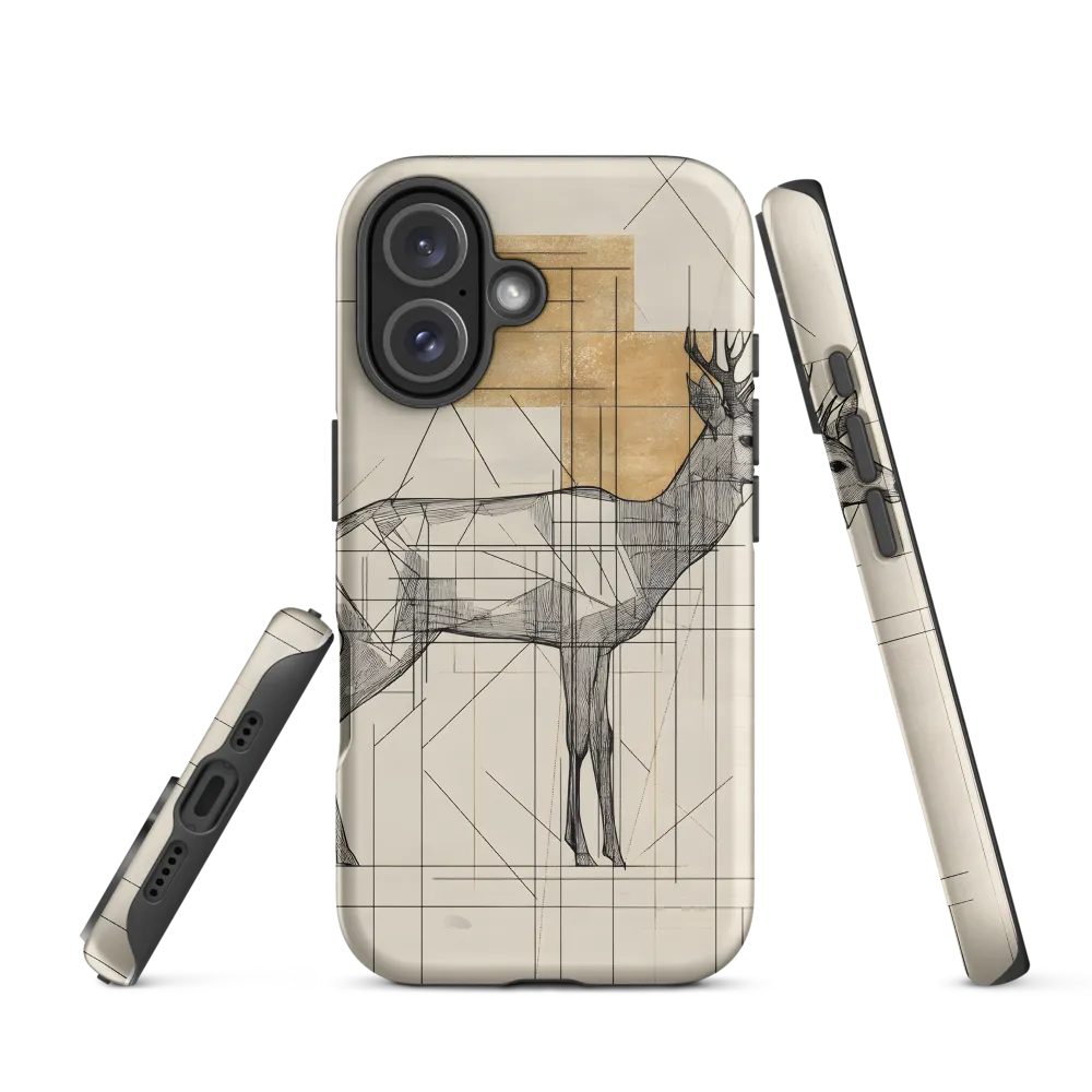 Geometric Elegance: The Majestic Deer | Phone Case