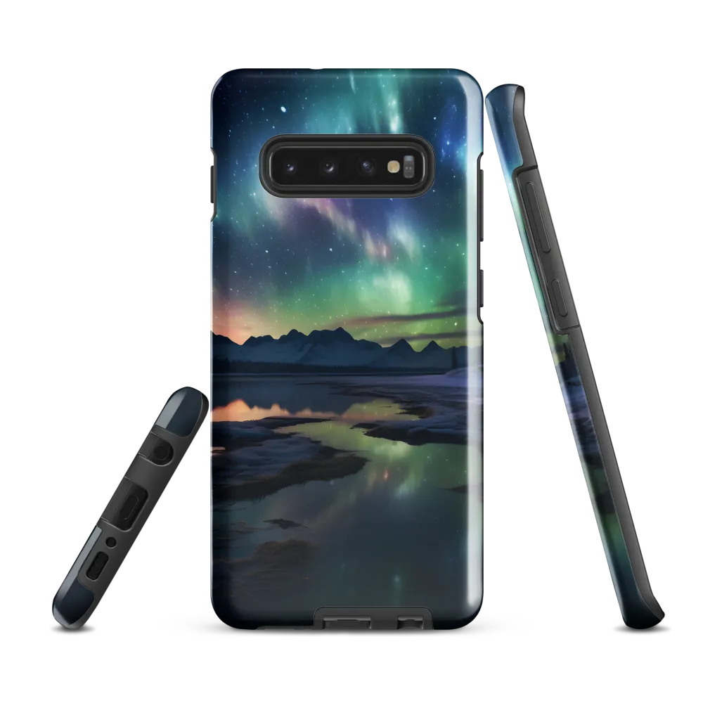 Ethereal Aurora: A Night Under the Stars | Phone Case |  S10 Plus | Tough Case | Glossy