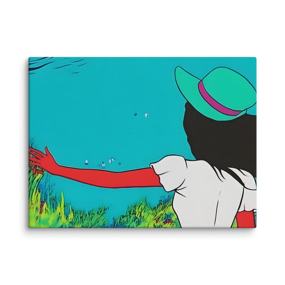 Whimsical Encounter | Canvas | 9″×12″