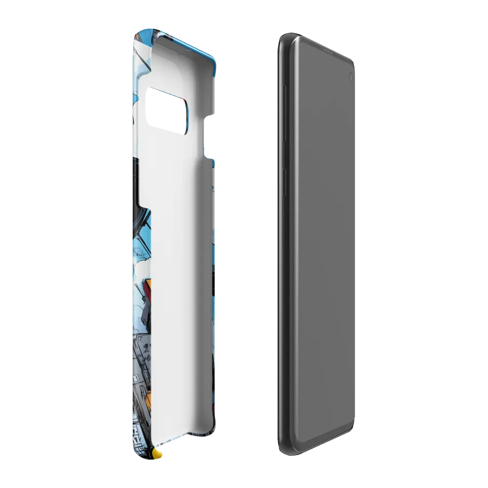 Skyward: A Journey Through the Futuristic City | Phone Case |  S10 Plus | Snap Case | Glossy