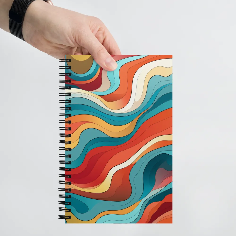 Fluid Harmony | Spiral Notebook