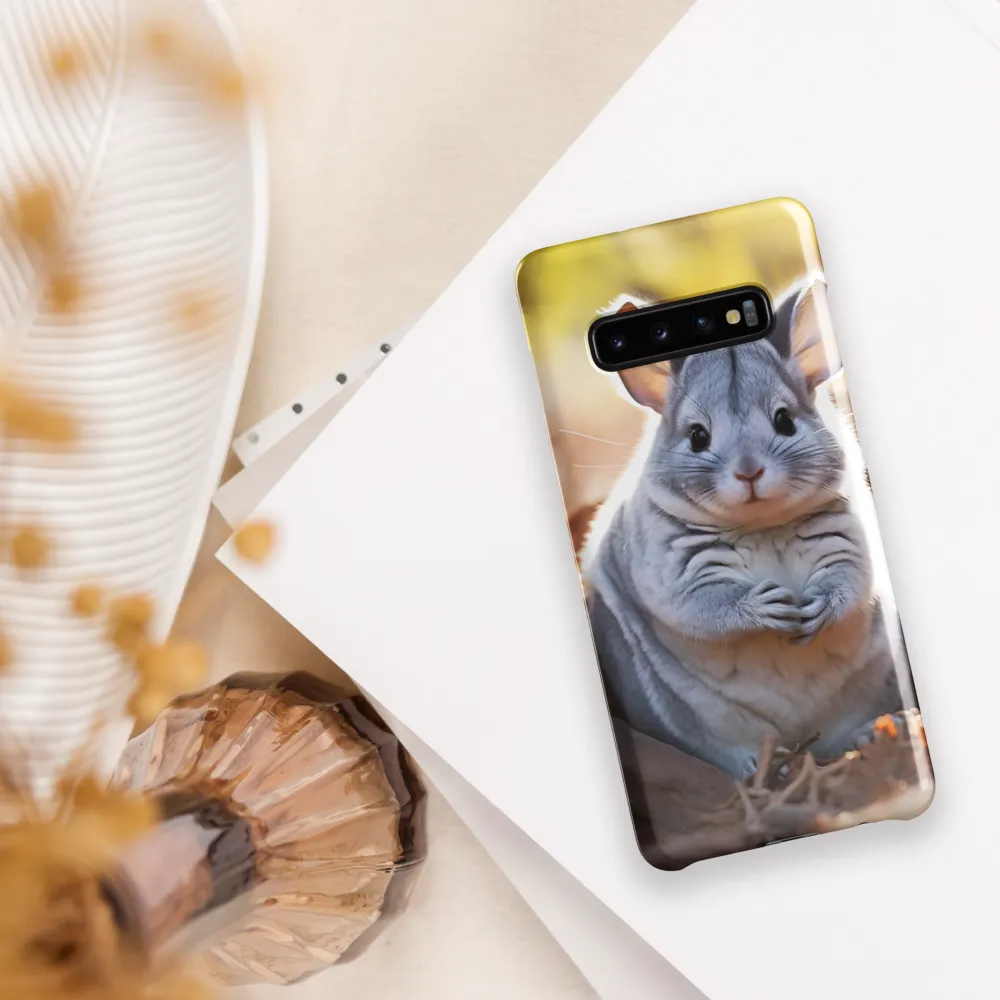 Gentle Whispers of Nature: The Chinchilla | Phone Case |  S10 Plus | Snap Case | Glossy