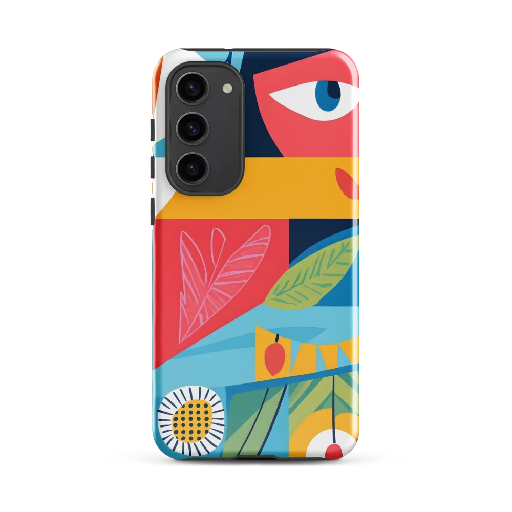 Vibrant Geometric Visage