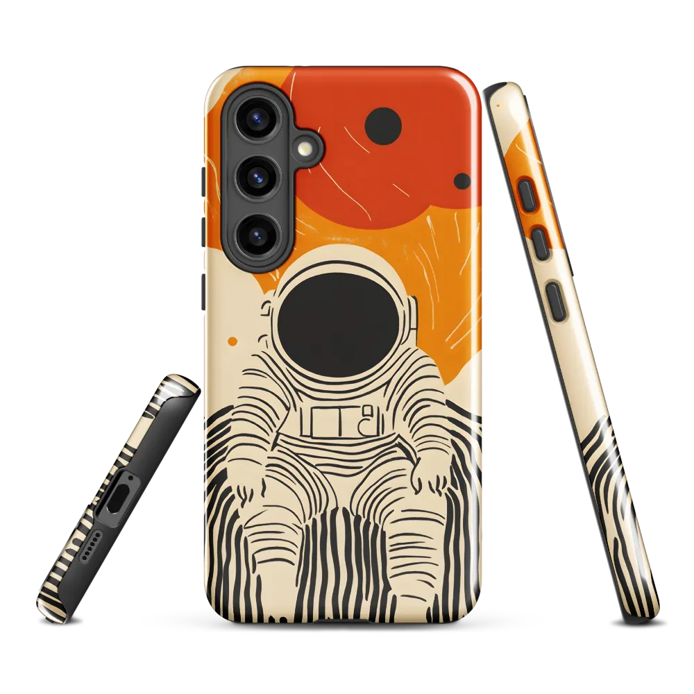 Astronaut in Cosmic Thoughts | Phone Case |  S24 Plus | Tough Case | Glossy