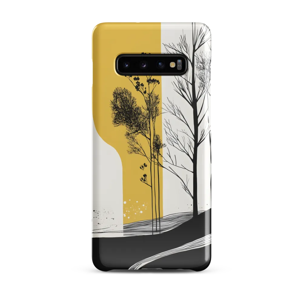 Whispers of Nature: An Abstract Landscape | Phone Case |  S10 Plus | Snap Case | Glossy