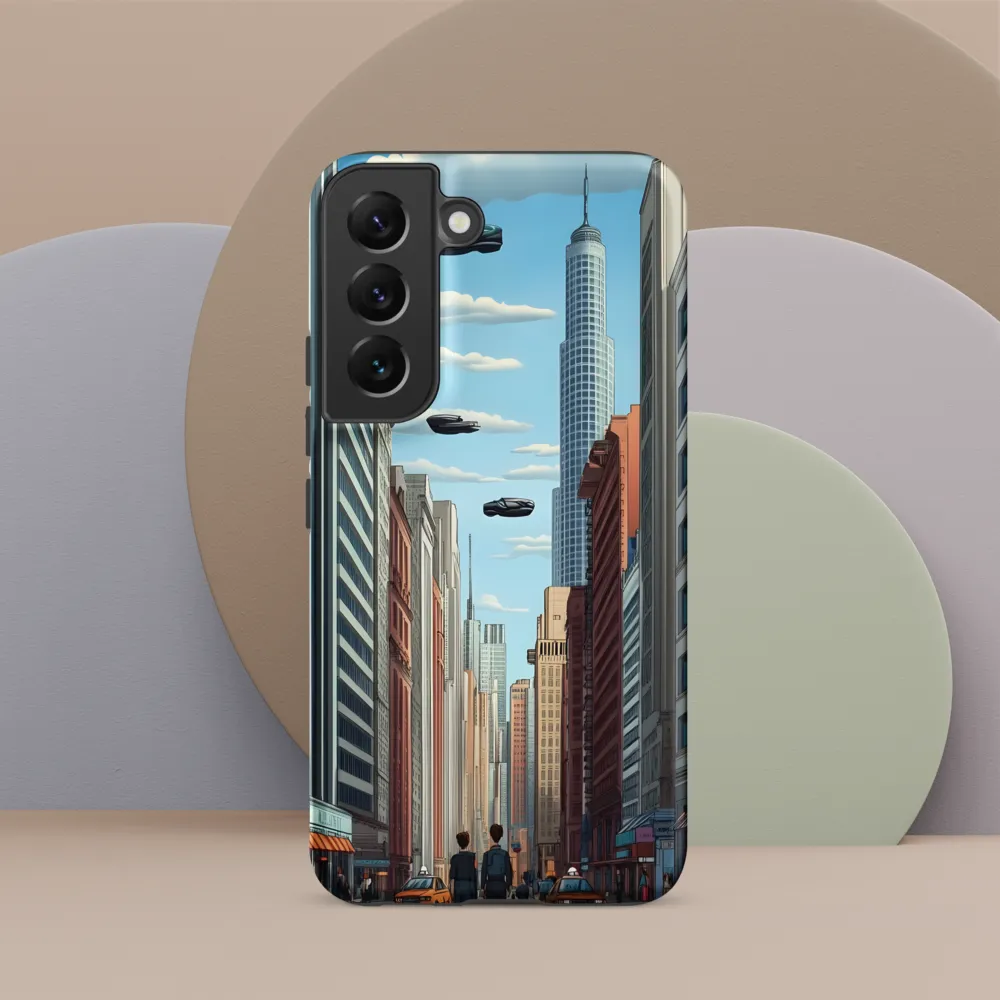 Futuristic Stroll through the Urban Skyline