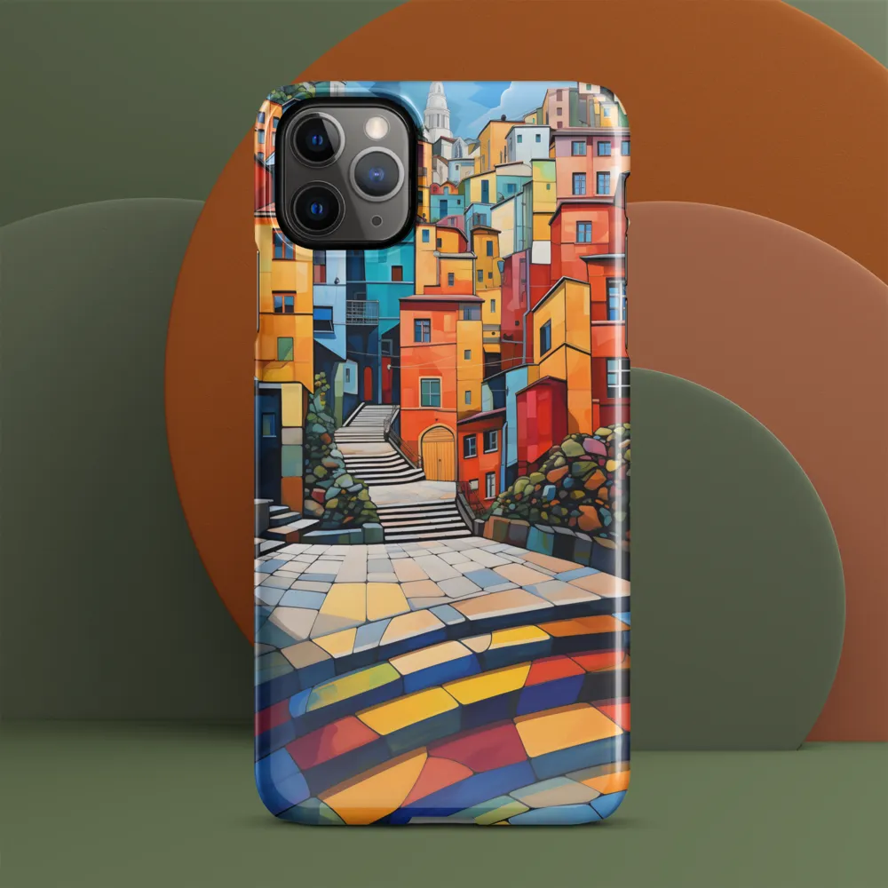 Vibrant Village: A Cubist Journey