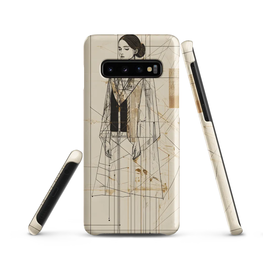 Elegance in Lines | Phone Case |  S10 | Snap Case | Matte
