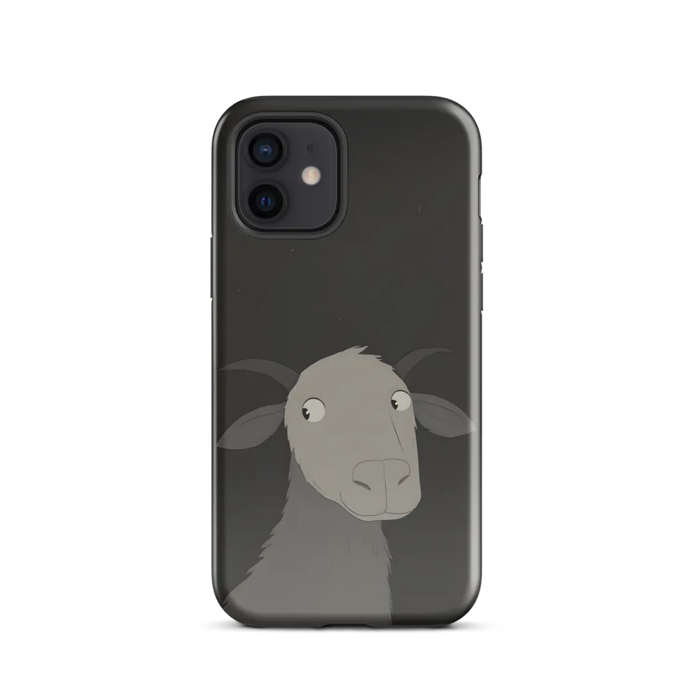 Whimsical Goat in Darkness