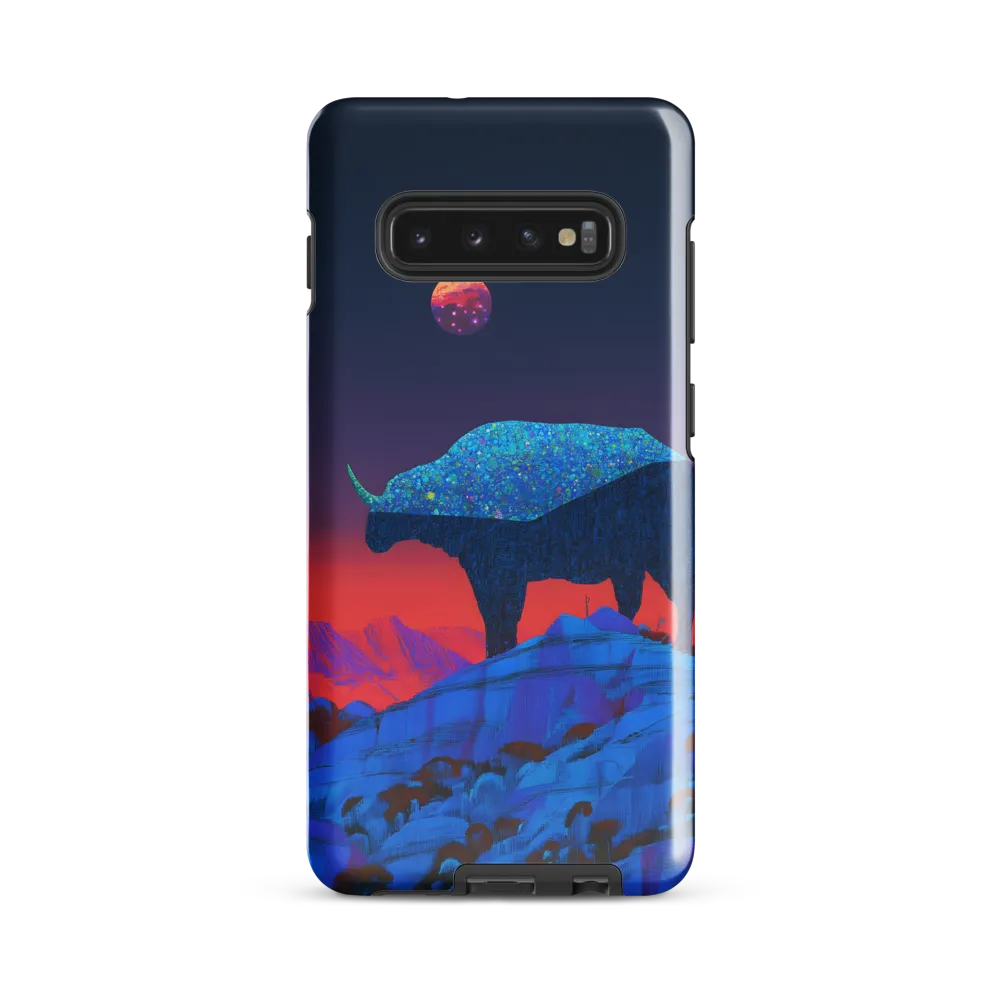 Luminous Bison Under a Celestial Sky | Phone Case |  S10 Plus | Tough Case | Glossy