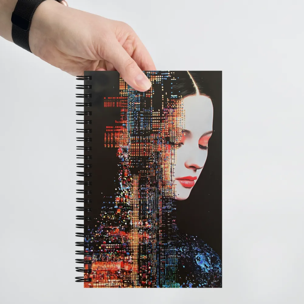 Pixelated Dreams: A Melding of Technology and Emotion | Spiral Notebook