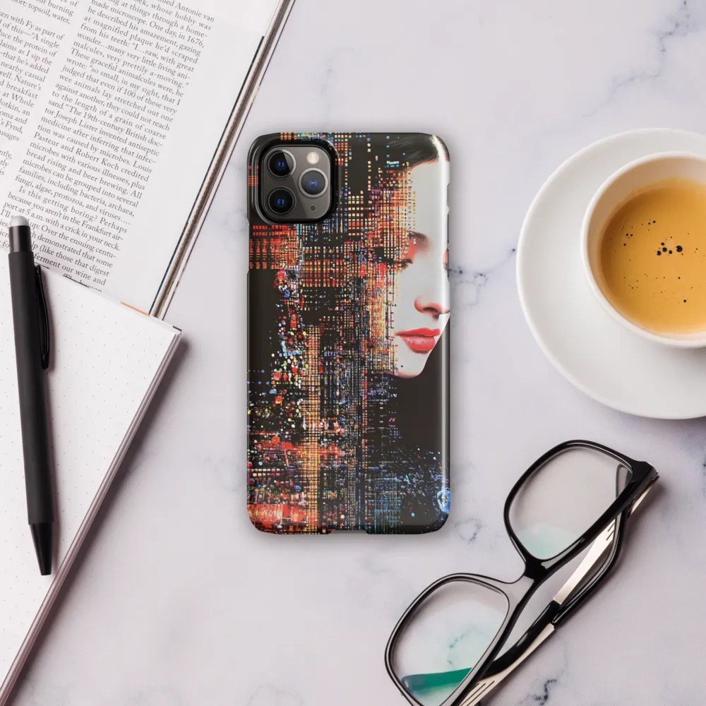 Pixelated Dreams: A Melding of Technology and Emotion | Phone Case |  11 Pro Max | Snap Case | Glossy