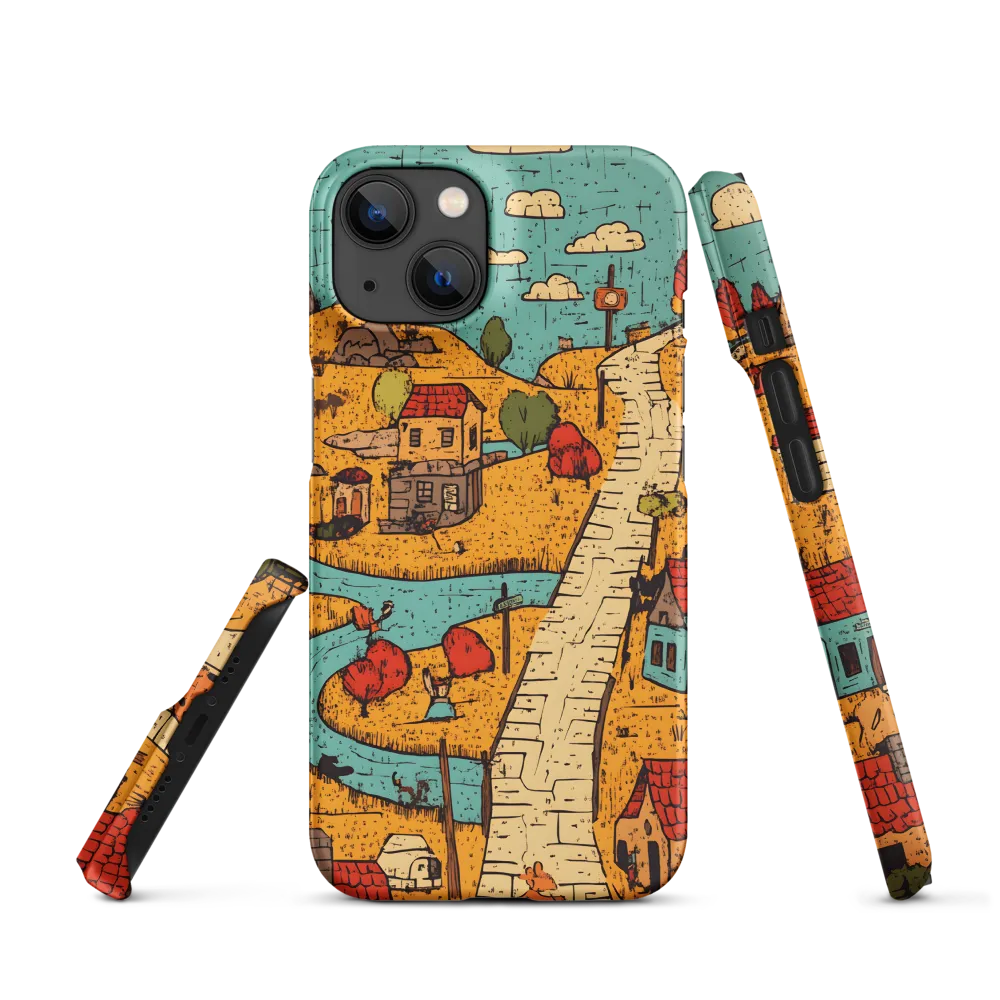 Whimsical Village Landscape